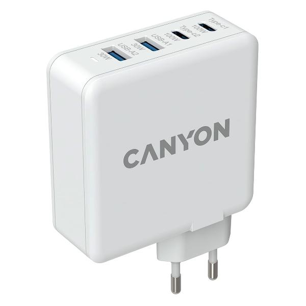 фото Сетевое зарядное устройство h-100w power delivery gan 100w qc30 30w white canyon