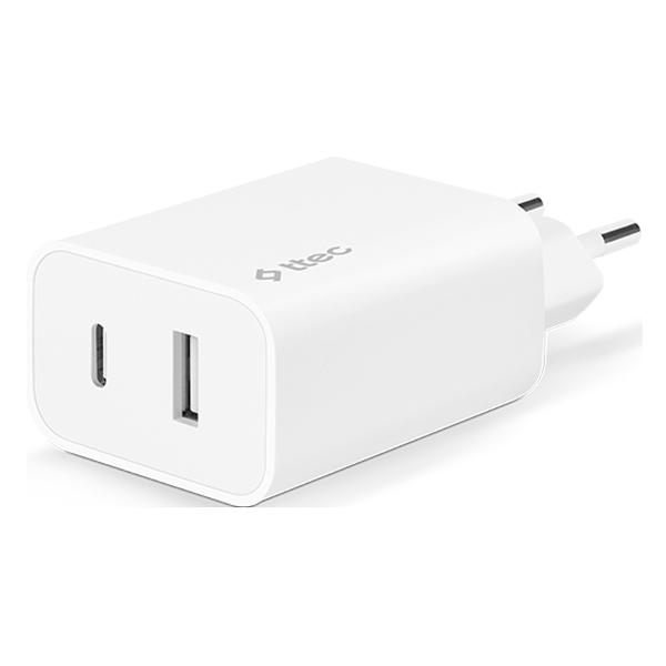 фото Сетевое зарядное устройство type-c 32 вт smartcharger duo pd white (2scs24b) ttec