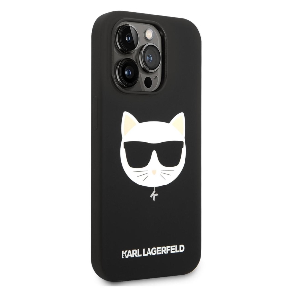 фото Чехол для iphone 14 pro max black (klhmp14xslchbk) karl lagerfeld