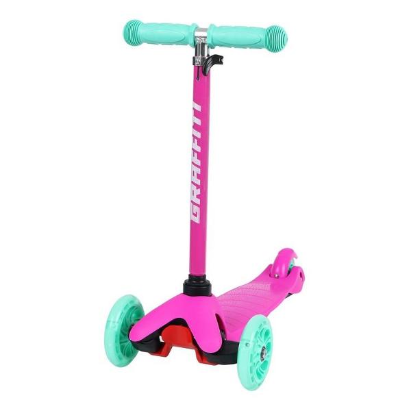 фото Самокат abec 7, световые колеса pu 110/75 мм (7350631) graffiti