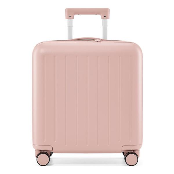 фото Чемодан lightweight pudding luggage 18", розовый ninetygo