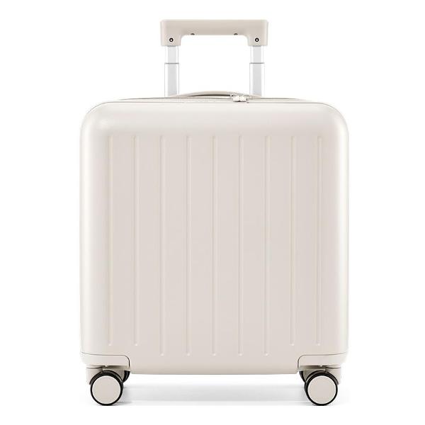 фото Чемодан lightweight pudding luggage 18", белый ninetygo