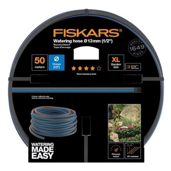 фото Шланг садовый q4, 1/2", 13 мм, 50 м (1027106) fiskars