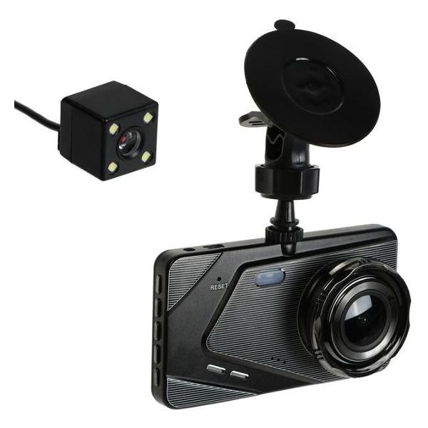 фото Автомобильный видеорегистратор premium, 2 камеры, hd 1080p, ips 4 (7983736) cartage