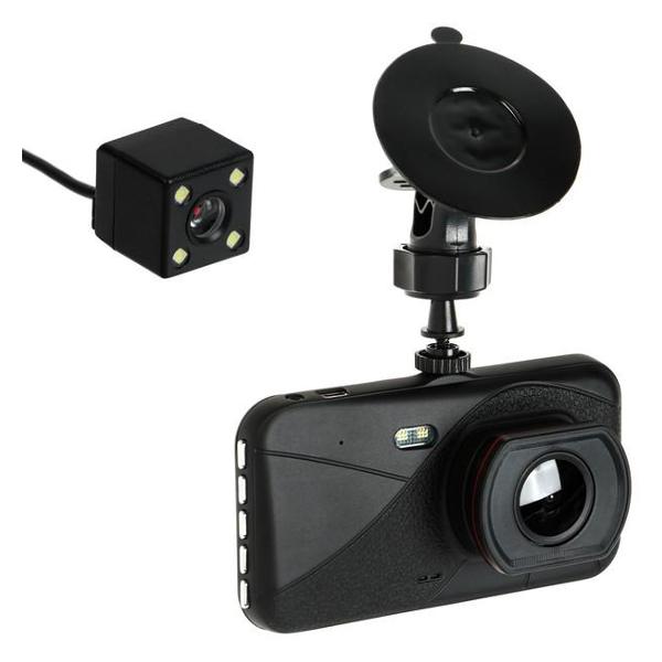 фото Автомобильный видеорегистратор premium, 2 камеры, hd 1080p, ips 4 (7983738) cartage