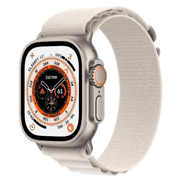 фото Смарт-часы watch ultra gps+cellular 49mm titanium case with alpine starlight loop (mqf03) apple