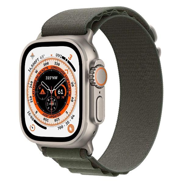 фото Смарт-часы watch ultra gps+cellular 49mm titanium case with alpine green loop (mqew3) apple