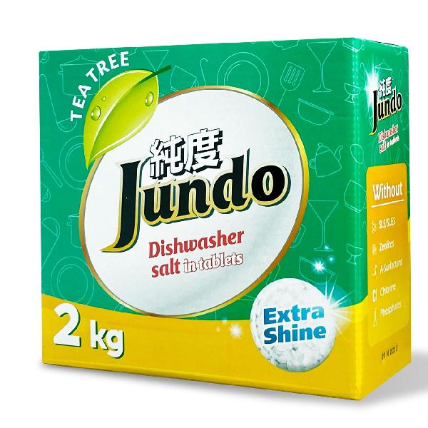 фото Соль для посудомоечных машин tea tree oil, 2 кг, в таблетках jundo