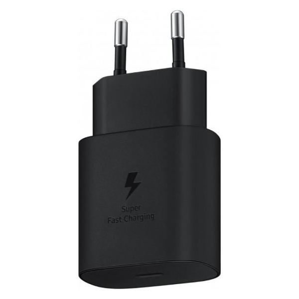 фото Сетевое зарядное устройство ep-ta800, usb type-c, 25 вт black (ep-ta800nbegru) samsung