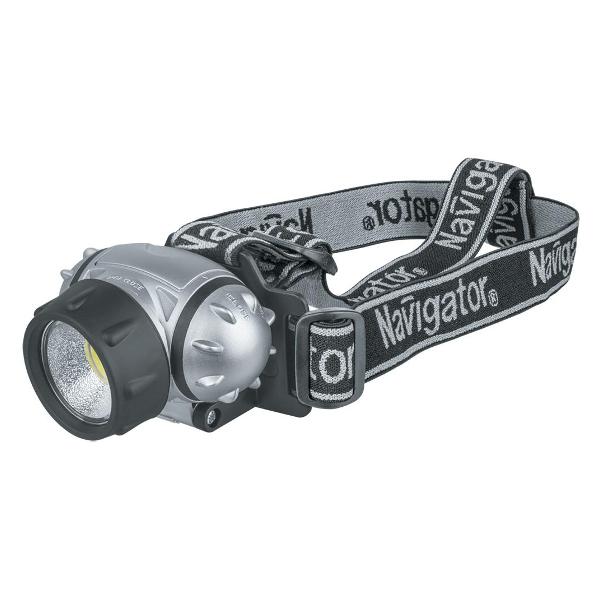 фото Фонарь налобный npt-h14-3aaa, 1 cob led, 1 вт, 3 режима (61437) navigator