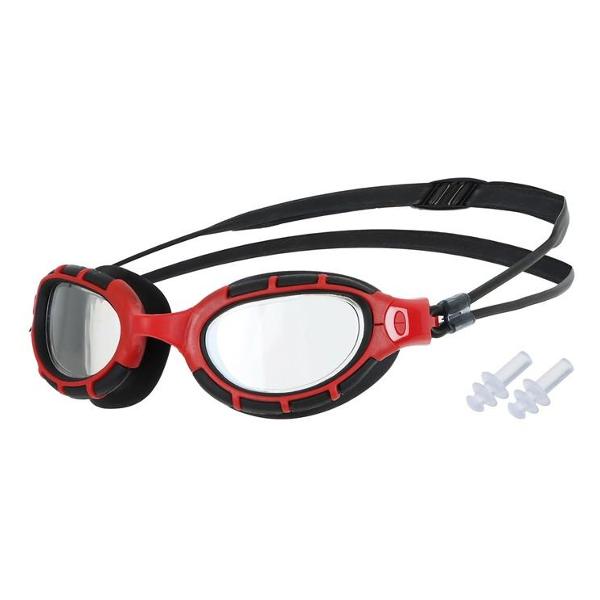 фото Очки для плавания взрослые, uv защита, красные/черные (7656440) onlytop