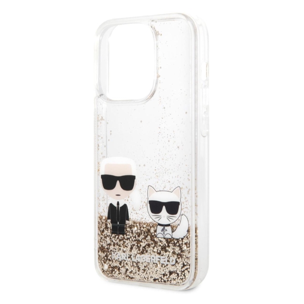 фото Чехол для iphone 14 pro liquid glitter (klhcp14lgkcd) karl-lagerfeld