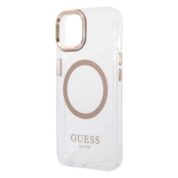 фото Чехол для iphone 14 plus magsafe pc/tpu (guhmp14mhtrmd) guess