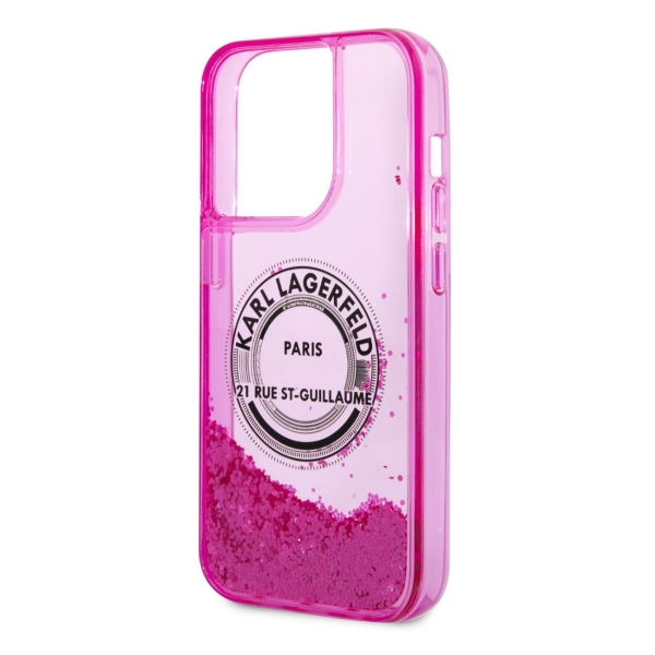 фото Чехол для iphone 14 pro max liquid glitter (klhcp14xlcrsgrf) karl-lagerfeld