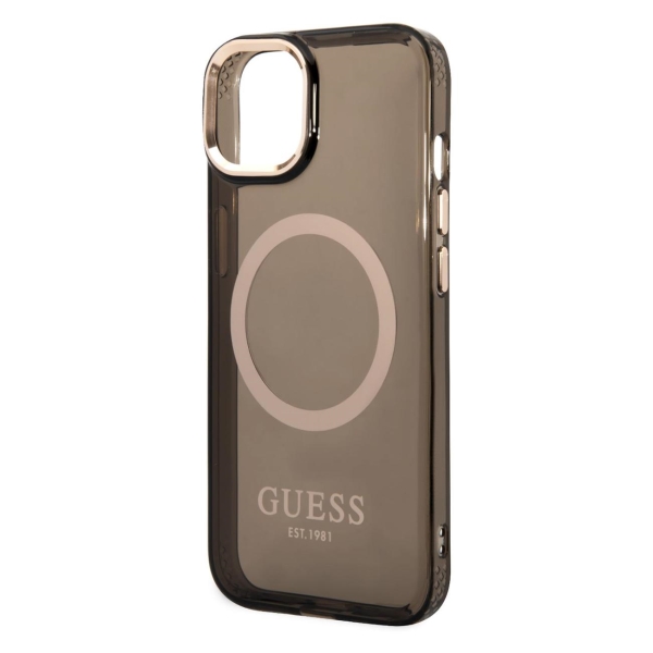 фото Чехол для iphone 14 magsafe pc/tpu (guhmp14shtcmk) guess