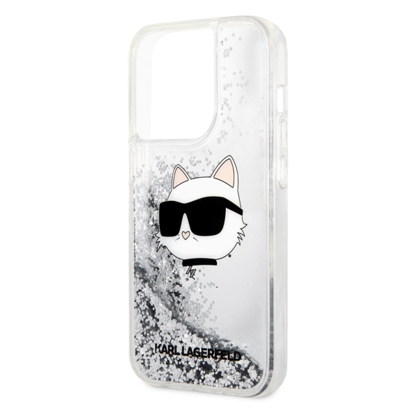 фото Чехол для iphone 14 pro max liquid glitter (klhcp14xlnchcs) karl lagerfeld