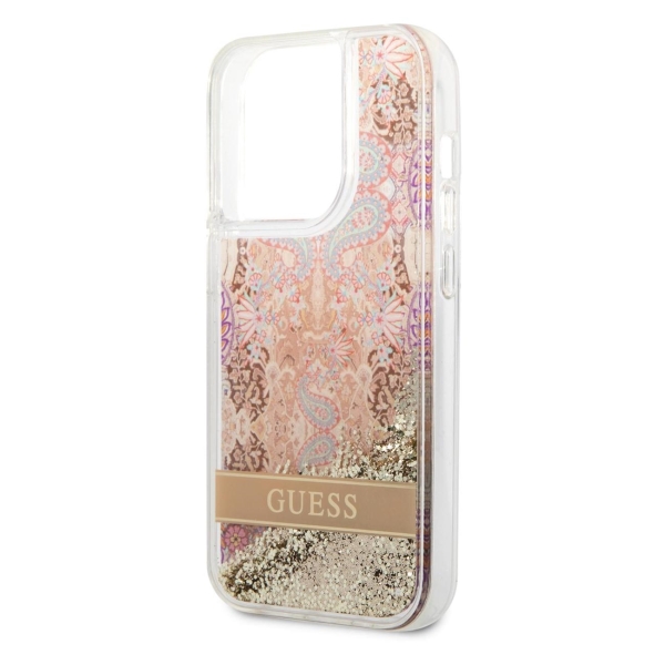 фото Чехол для iphone 14 pro max liquid glitter (guhcp14xlflsd) guess