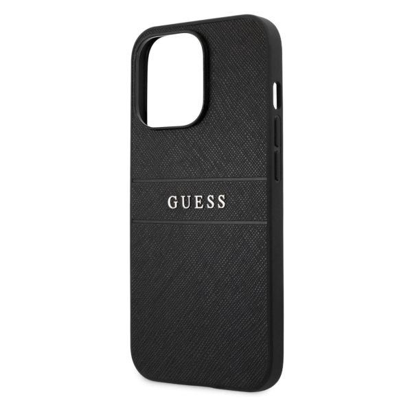 фото Чехол для iphone 13 pro pu saffiano (guhcp13lpsasbbk) guess