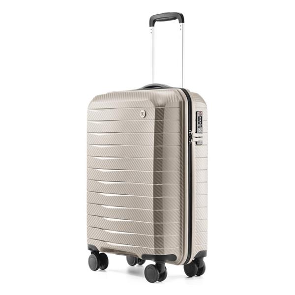 фото Чемодан lightweight luggage 20" white ninetygo