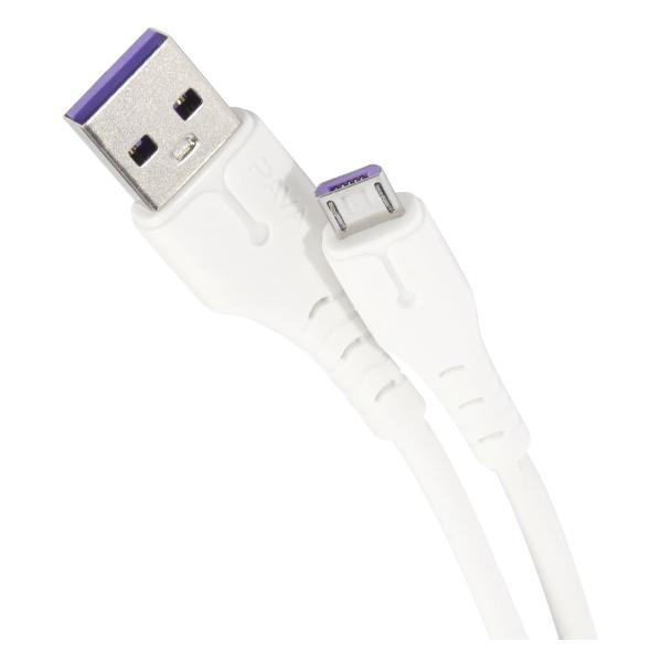 фото Кабель usb/microusb, 3a, 1 м, белый (pa-dc171) pavareal