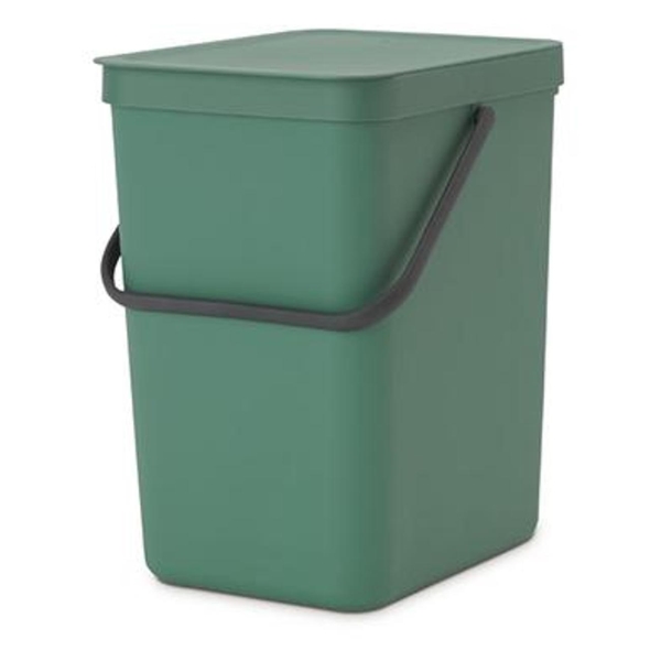 фото Ведро для мусора sort&go, 25 л, зеленое (129964) brabantia