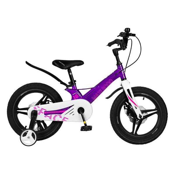 фото Велосипед детский space делюкс, 16", фиолетовый (msc-s1615d) maxiscoo