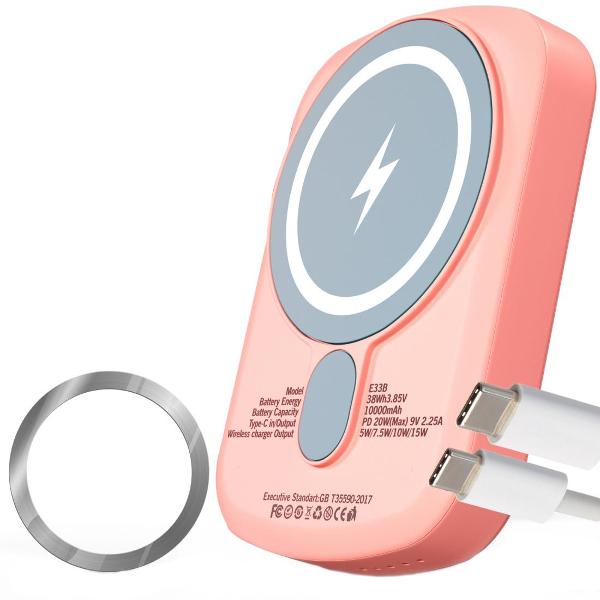 фото Внешний аккумулятор magsafe 5000mah pink luckroute