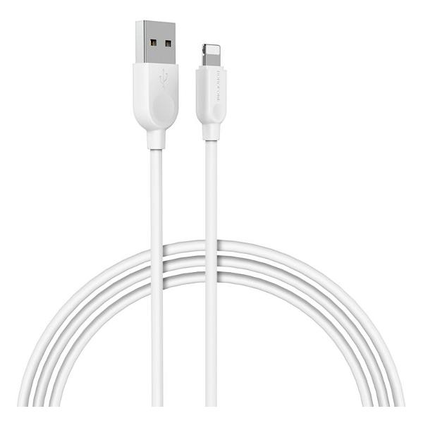 фото Кабель usb - lightning, пвх, 2.4 а, 3 м, белый (bx14) borofone