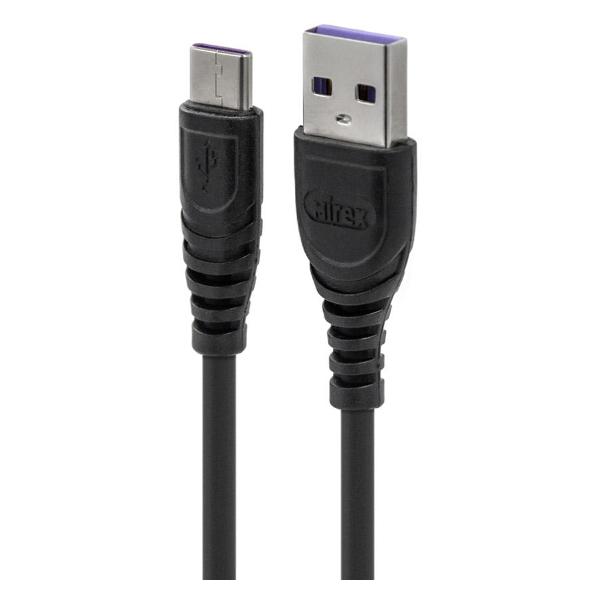 фото Кабель usb type-c, 3 а, 1,2 м, черный (bc007t) mirex