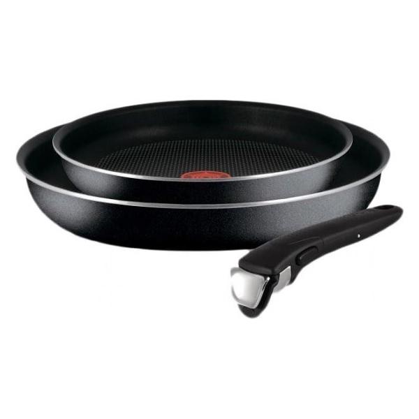 фото Набор сковород ingenio black 5, 22/26 см, 3 предмета (04181810) tefal