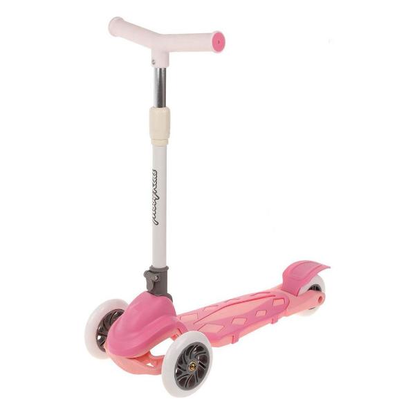 фото Самокат dragon, складной, pvc 120 мм, розовый (641444) moby-kids