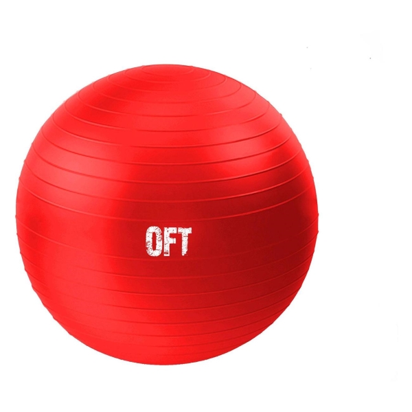 фото Мяч гимнастический с насосом, 65 см, красный (ft-gbr-65rd) original-fittools