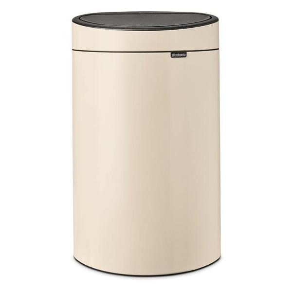 фото Мусорный бак touch bin new, 40 л, бежевый (200748) brabantia