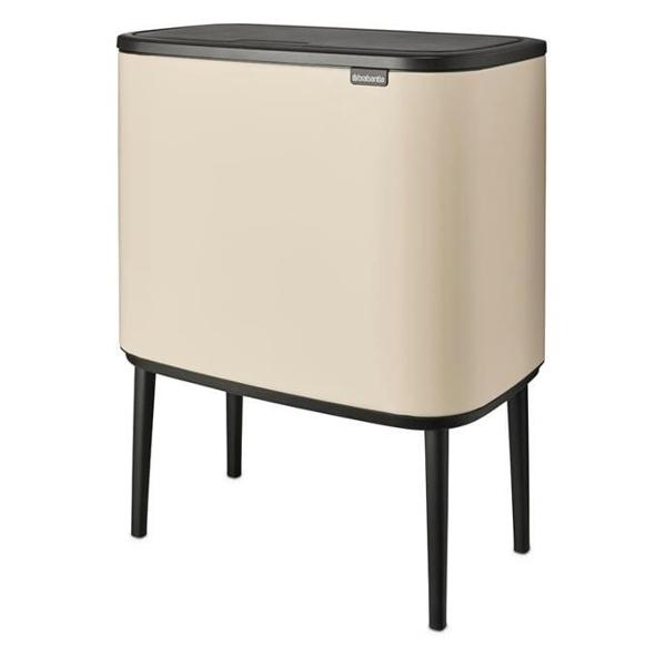 фото Мусорный бак bo touch bin, 3x11 л, бежевый (201608) brabantia