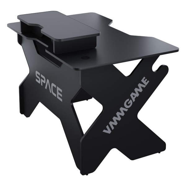 фото Игровой компьютерный стол space 120 dark с подставкой, черный (st-1-bs-1-bbk_120set) vmmgame