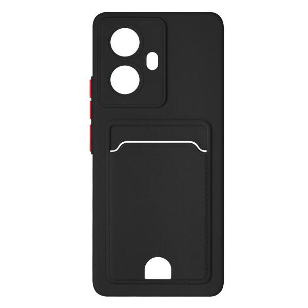 фото Чехол для realme 10 pro+ 5g black (rmcardcase-08) df