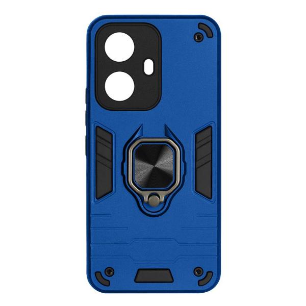 фото Чехол для realme 10 pro+ (5g) dark blue (rmarmor-04) df