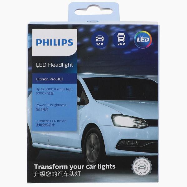 фото Автомобильные лампы led h7 6000k 24 вт, 2 шт (11972u3101x2) philips