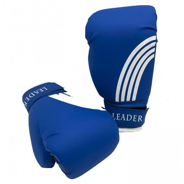 фото Перчатки боксерские leader 10 blue realsport