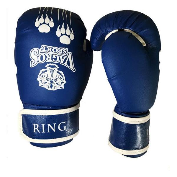 фото Перчатки боксерские ring blue (rs810) vagrossport