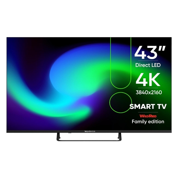 фото Ultra hd (4k) led телевизор 43" tdtv43bs05u_bk topdevice