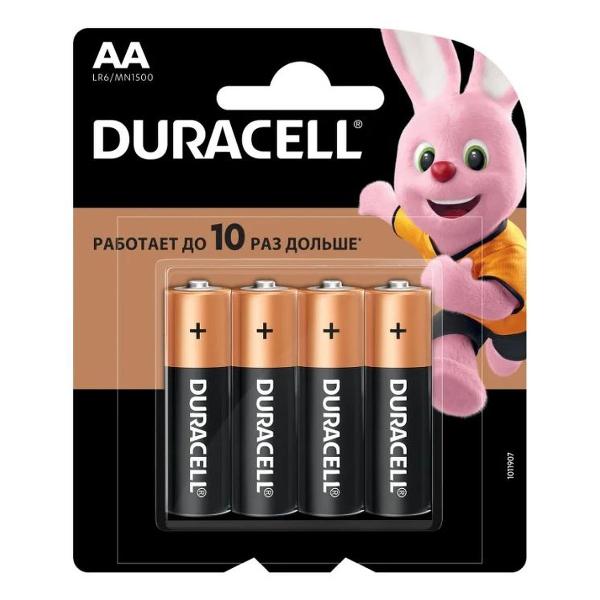 фото Батарейки lr6 (аа), 4 шт (00000336620) duracell