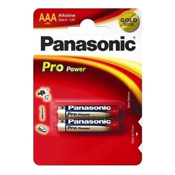 фото Батарейки lr03 (aaa), 1,5 в, 2 шт (lr03xeg/2bp) panasonic
