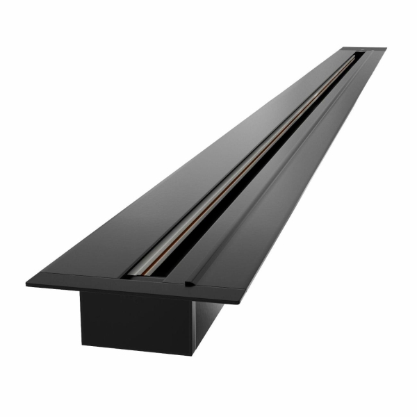 фото Шинопровод для трековых светильников track rail bk recessed, черный (85082/00) elektrostandard