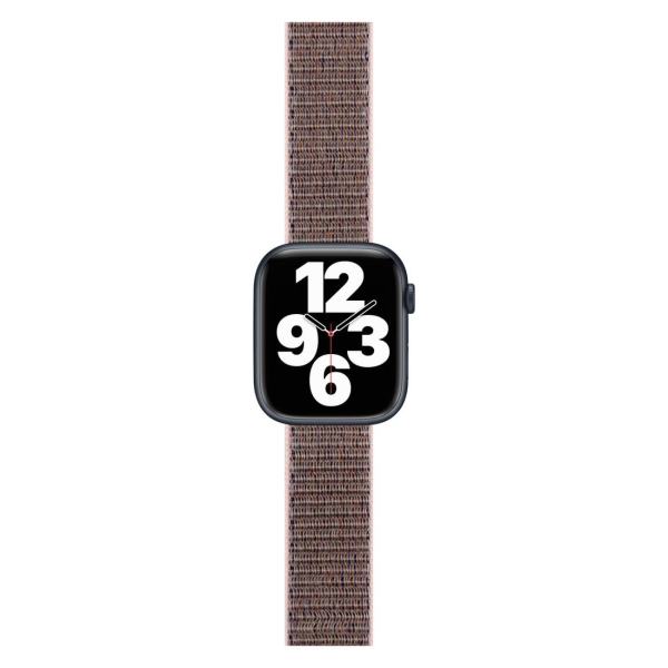 фото Ремешок для apple watch s3-s8/se №9, нейлон, 38-40mm sand сolor (ут000032864) red line