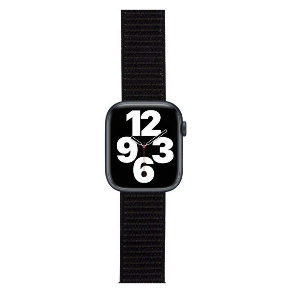 фото Ремешок для apple watch s3-s8/se/ultra №17, нейлон, 42-44mm black (ут000032871) red line