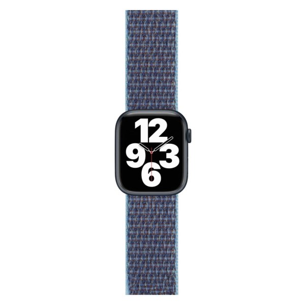 фото Ремешок для apple watch s3-s8/se №36, нейлон, 38-40mm azure (ут000032878) red line