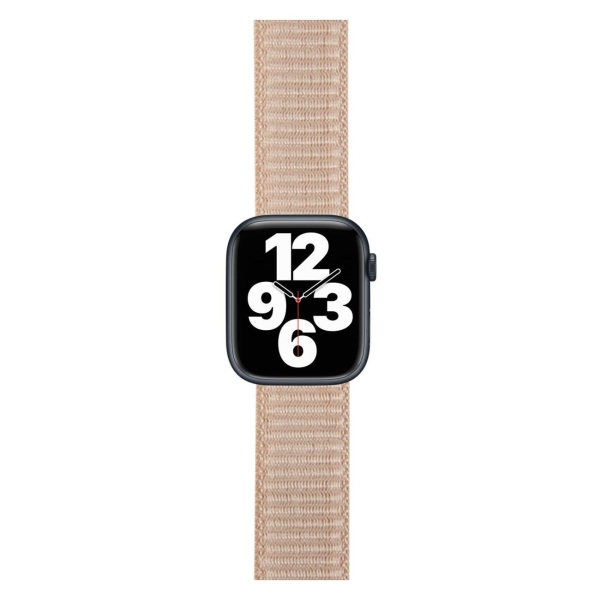 фото Ремешок для apple watch s3-s8/se №21, нейлон, 38-40mm rose gold (ут000032872) red line