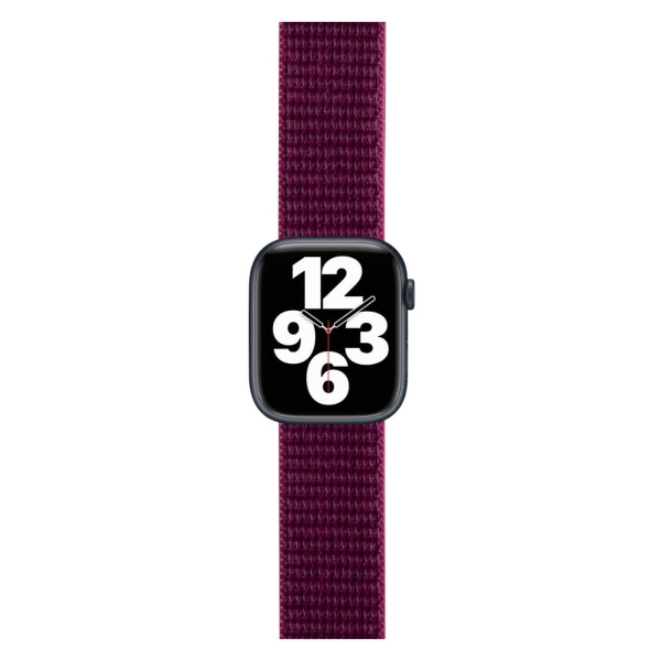 фото Ремешок для apple watch s3-s8/se №60, нейлон, 38-40mm dragon fruit (ут000032888) red line