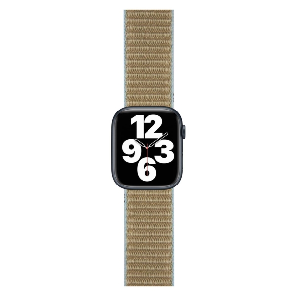 фото Ремешок для apple watch s3-s8/se №51, нейлон, 38-40mm camel (ут000032886) red line